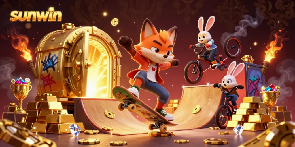 Experience thrilling gameplay in sunwin with dynamic casino elements, vibrant visuals, and engaging characters.