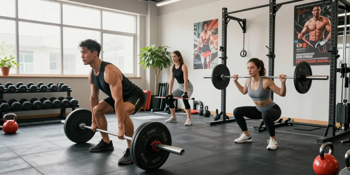 Actieve bodybuilders trainen met Prime Pharma Steroids in moderne sportschool.