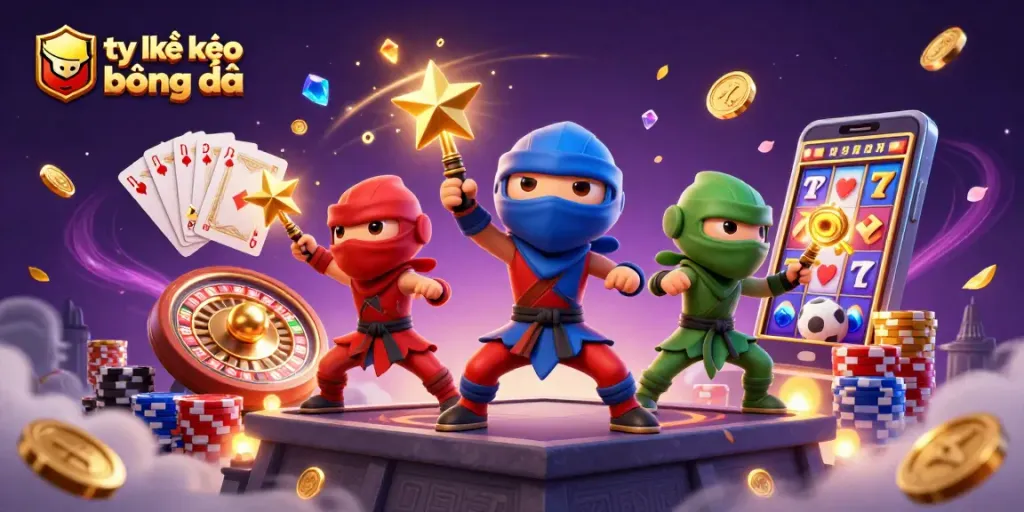 Engage with tỷ lệ kèo bóng đá through vibrant casino action featuring a ninja chameleon team.