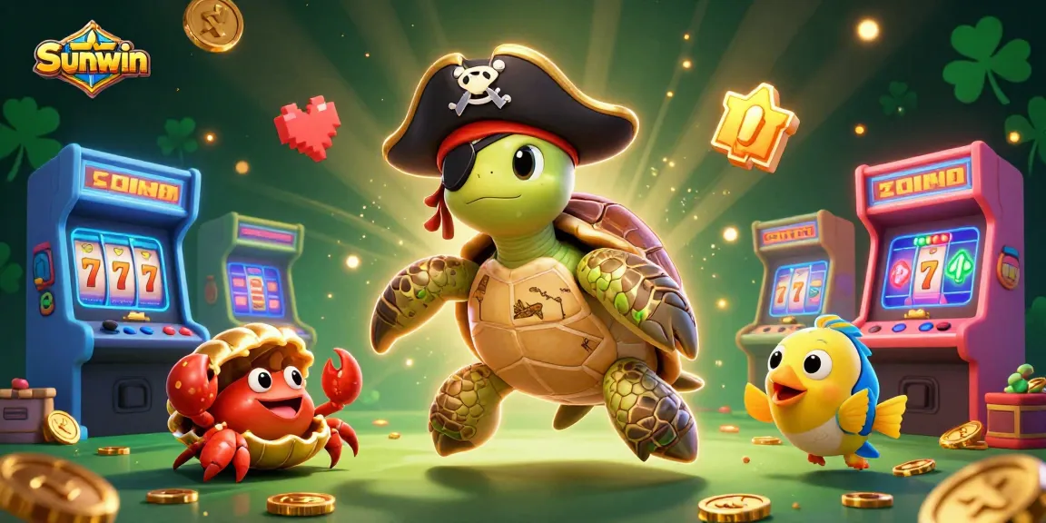 Sunwin players engage in a thrilling adventure with treasure games featuring vibrant 3D arcade machines.