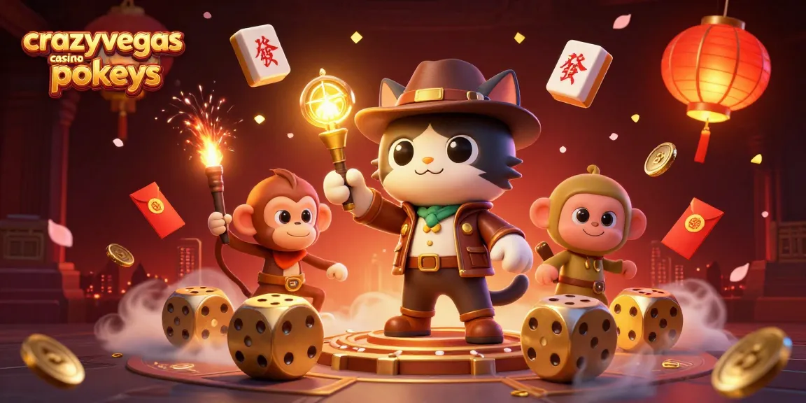 Spin to win with crazyvegas casino pokies in this vibrant and dynamic game illustration.